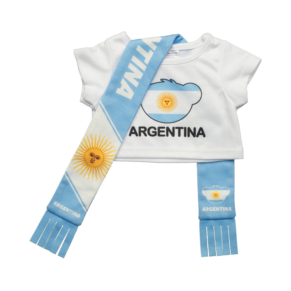 Set Polera Y Bufanda Argentina Build-A-Bear